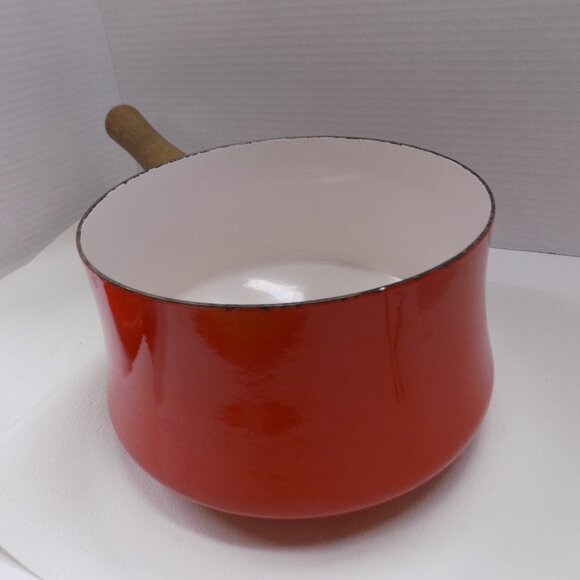 MCM DANSK Kobenstyle Red Enamel Pot 3 qt Jens Quistgaard IHQ France Retro - Picture 5 of 12